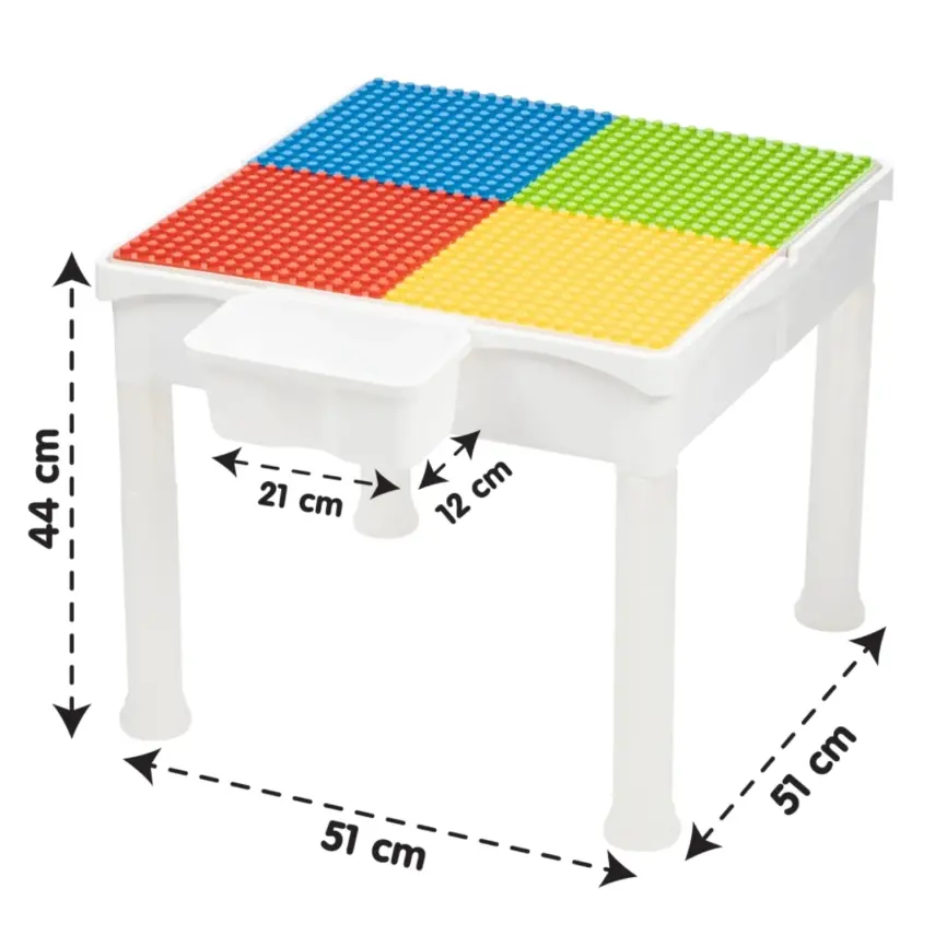 Mega Multi Creative Blok Aktivite Masa Sandalye Seti 108 Parça - 3