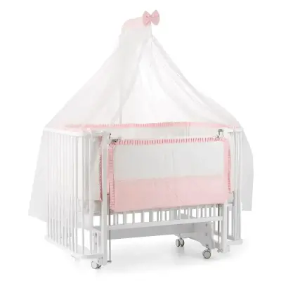 Meltem Kids Bambino Beşik 70X110 Cm Beyaz Pudra - 3