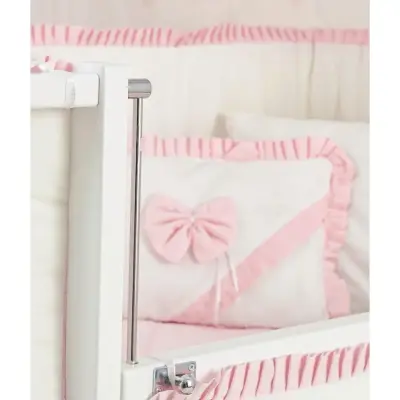 Meltem Kids Bambino Beşik 70X110 Cm Beyaz Pudra - 4