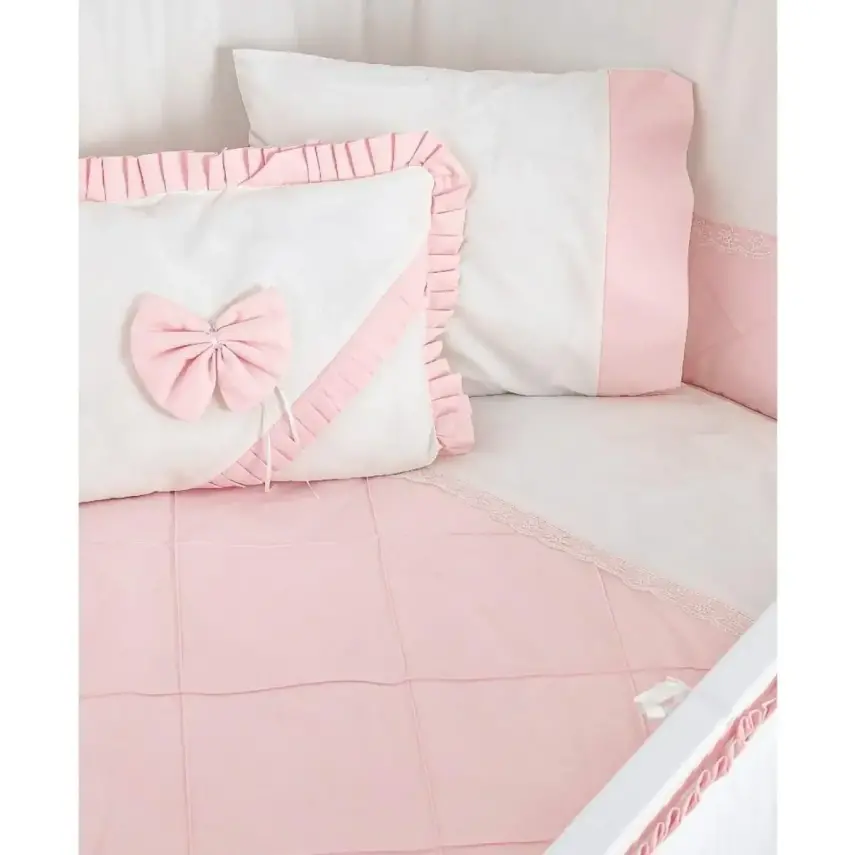 Meltem Kids Bambino Beşik 70X110 Cm Beyaz Pudra - 1