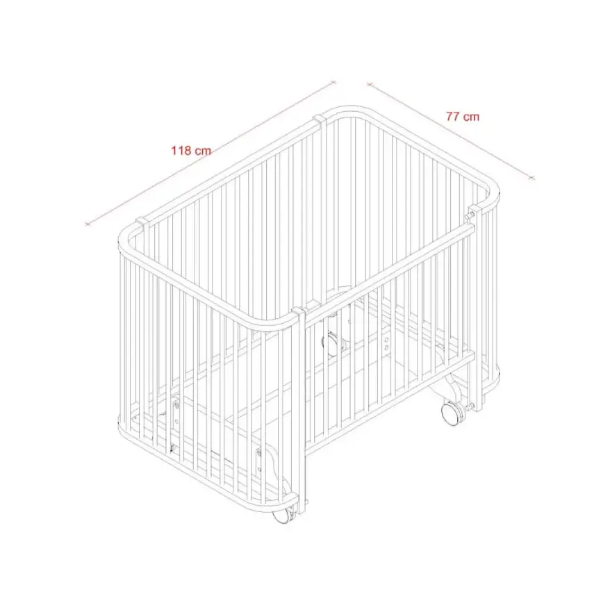 Meltem Kids Bambino Beşik 70X110 Cm Naturel Ekru - 3