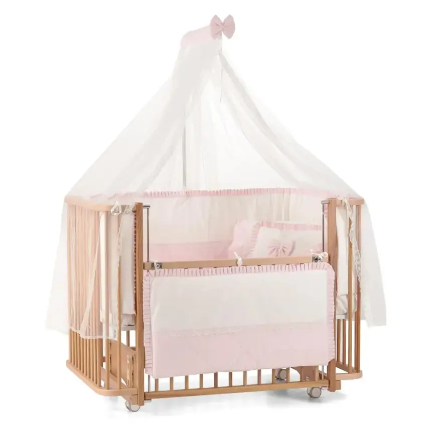 Meltem Kids Bambino Beşik 70x110 cm Naturel Pudra  - 1