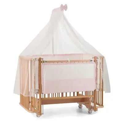 Meltem Kids Bambino Beşik 70x110 cm Naturel Pudra  - 2