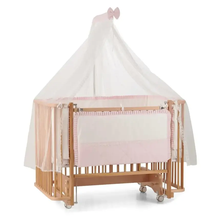 Meltem Kids Bambino Beşik 70x110 cm Naturel Pudra  - 2