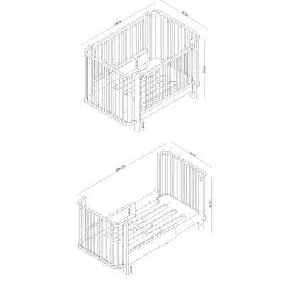 Meltem Kids Bambino Büyüyen Beşik Beyaz - Kuzulu - 6