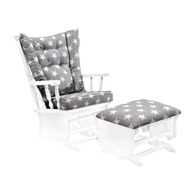 Meltem Kids Emzirme Koltuğu-Markizi Beyaz-Gri Yıldızlı