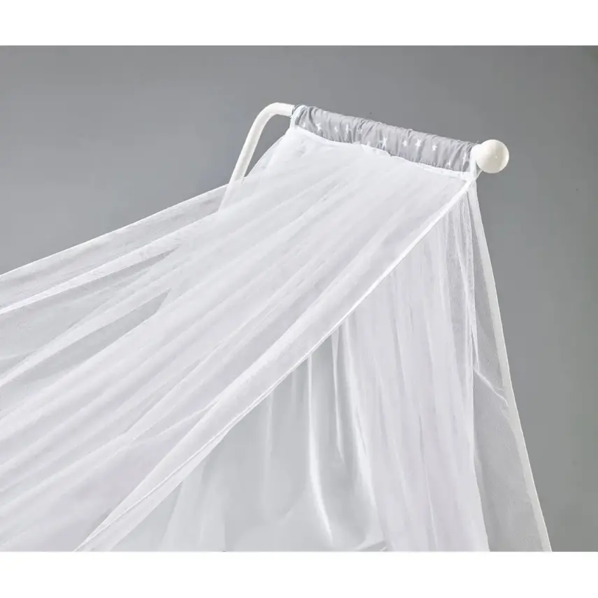 Meltem Kids Kral Beşik 60X120 Cm Beyaz- Moon Gri - 4