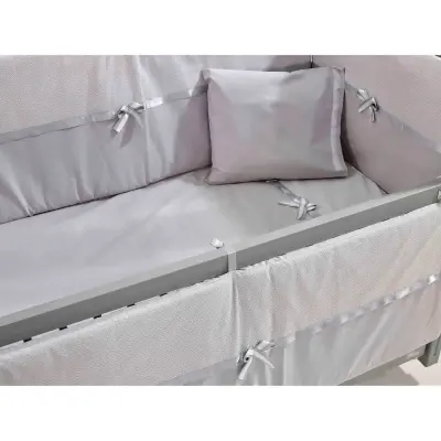 Meltem Kids Kral Beşik 60X120 Cm Gri - 5