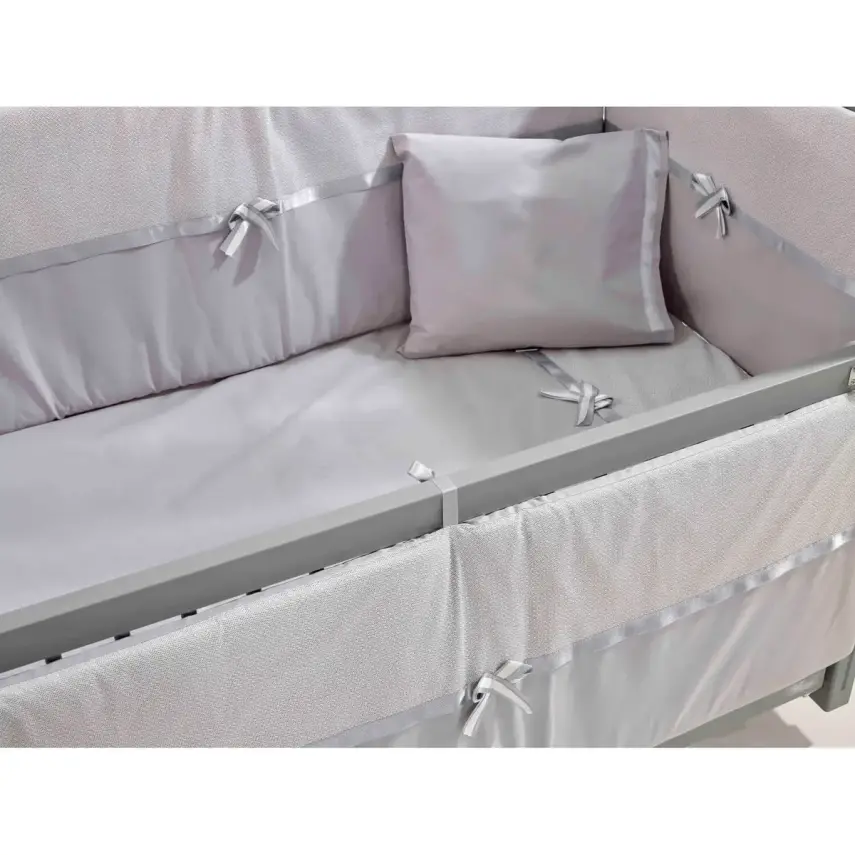 Meltem Kids Kral Beşik 60X120 Cm Gri - 5