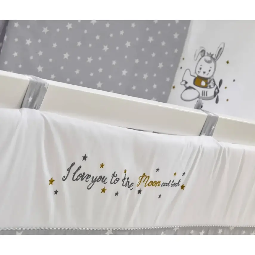 Meltem Kids Kral Beşik 60X120 Cm Gri - Moon Gri - 3