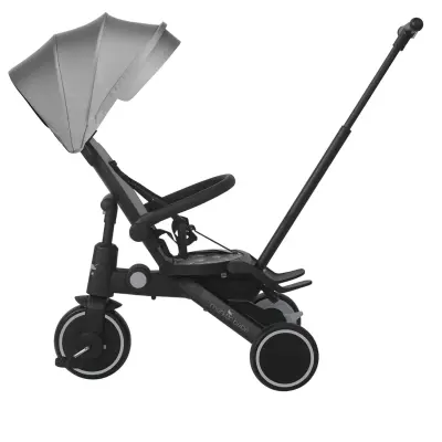 Merkür Bebe 9in1 Hawk Üç Tekerlekli Bebek ve Çocuk Bisikleti Gri - 8