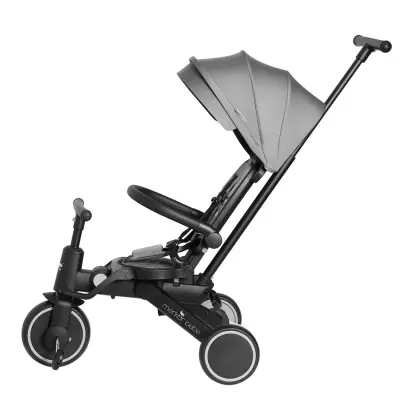 Merkür Bebe 9in1 Hawk Üç Tekerlekli Bebek ve Çocuk Bisikleti Gri - 6