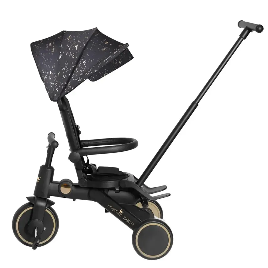 Merkür Bebe 9in1 Hawk Üç Tekerlekli Bebek ve Çocuk Bisikleti Premium Gold - 8