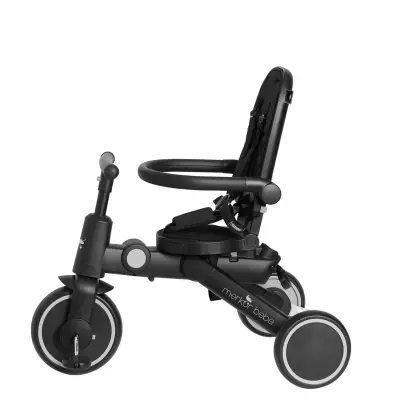 Merkür Bebe 9in1 Hawk Üç Tekerlekli Bebek ve Çocuk Bisikleti Siyah - 4