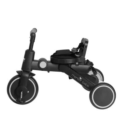 Merkür Bebe 9in1 Hawk Üç Tekerlekli Bebek ve Çocuk Bisikleti Siyah - 6