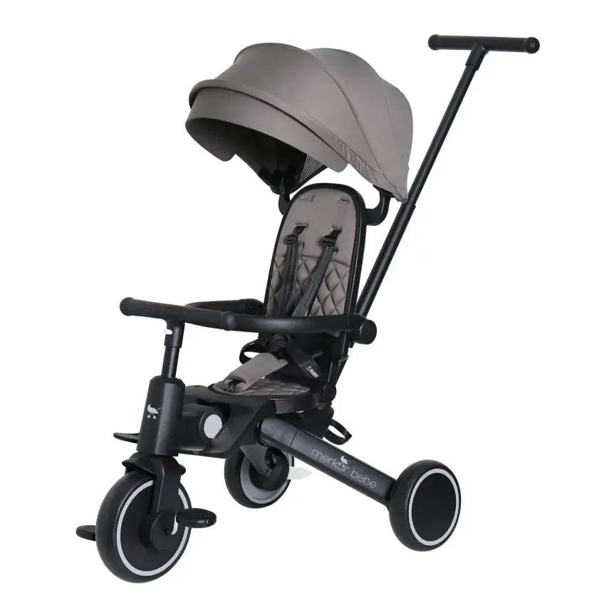 Merkür Bebe 9in1 Hawk Üç Tekerlekli Bebek ve Çocuk Bisikleti Yeşil - 1