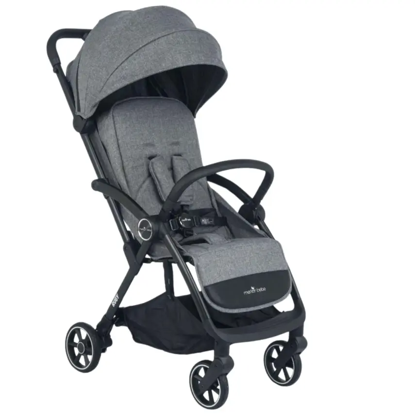 Merkür Bebe Ruby Tek Tuşla Otomatik Katlanan Kabin Boy Bebek Arabası Gri - 1