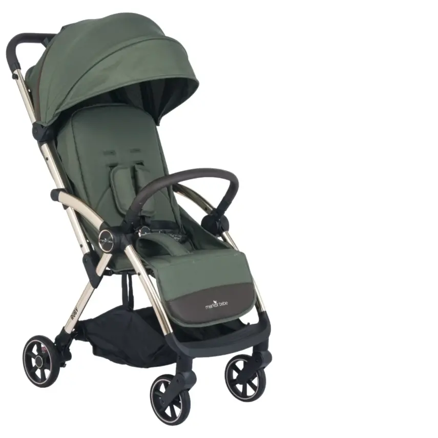 Merkür Bebe Ruby Tek Tuşla Otomatik Katlanan Kabin Boy Bebek Arabası Yeşil - 1