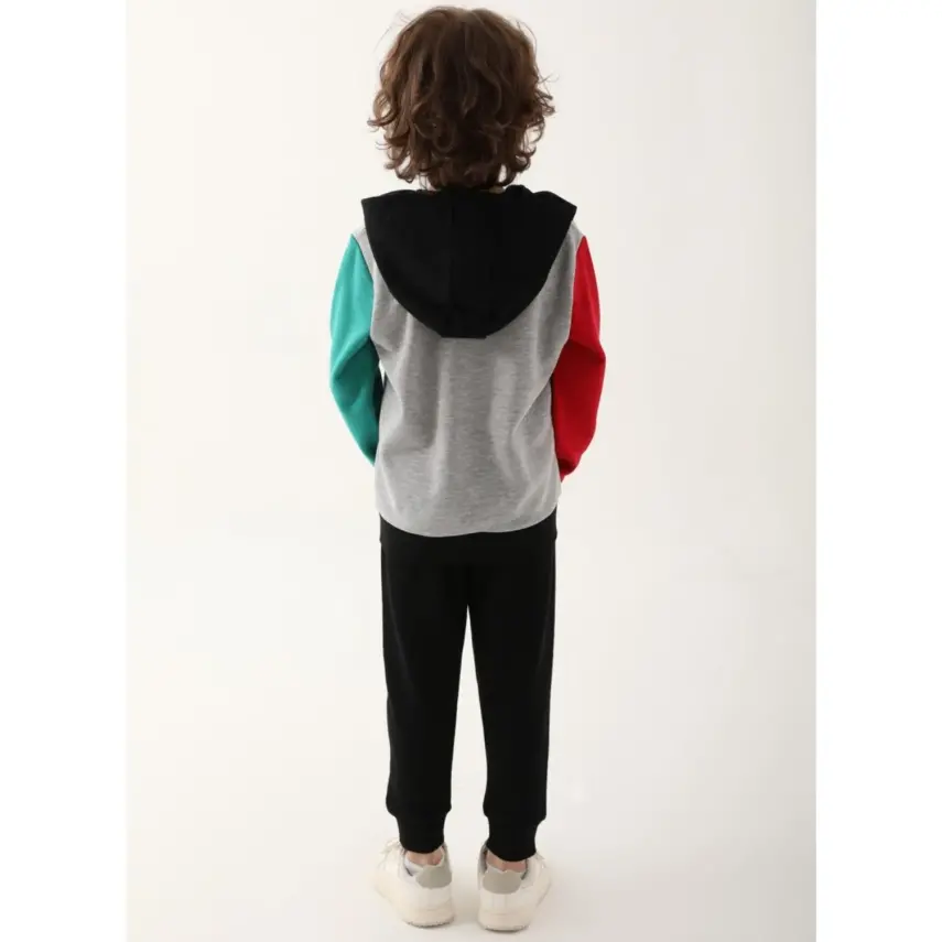 Mickey Mouse Erkek Eşofman Takımı Gri Melanj - 8