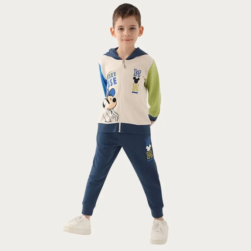 Mickey Mouse Erkek Eşofman Takımı Vanilya - 1