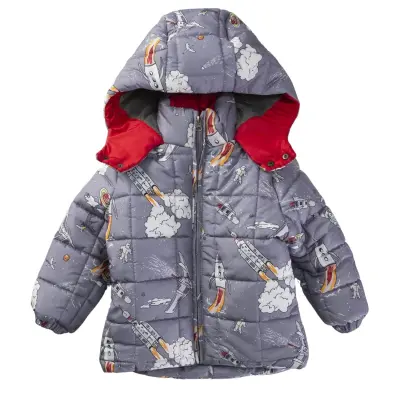 Midimod Erkek Bebek Çocuk Kabanı Gri