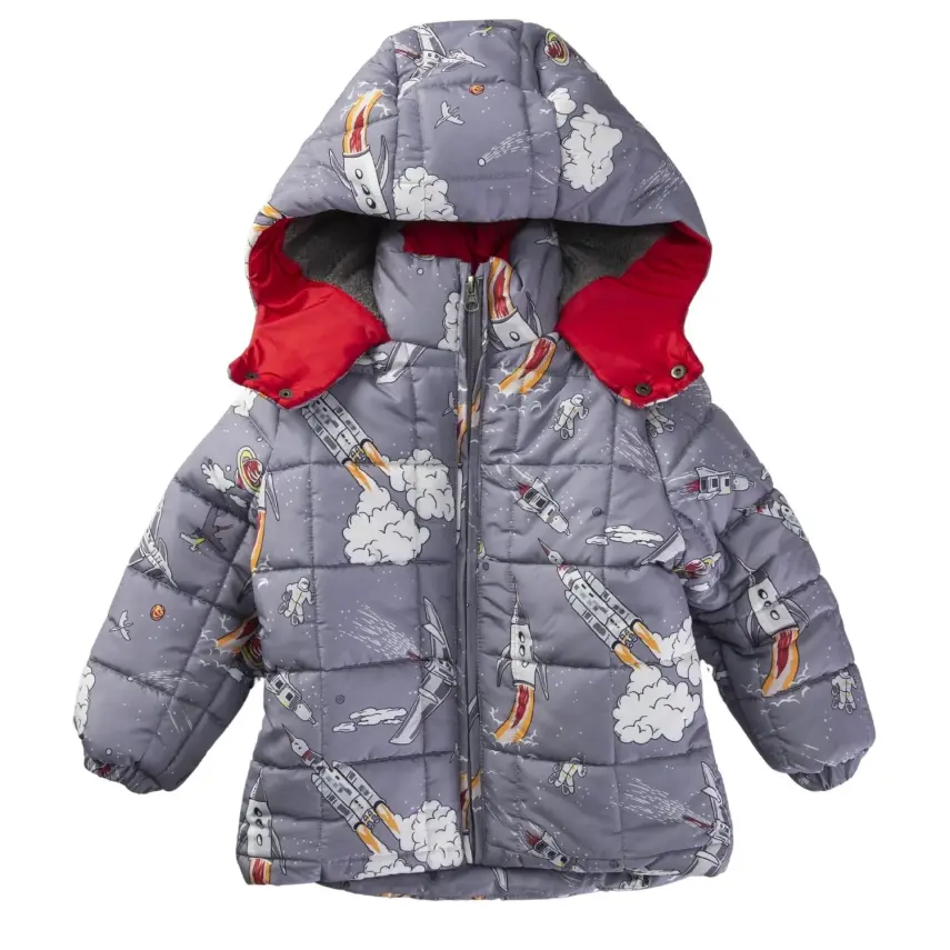 Midimod Erkek Bebek Çocuk Kabanı Gri - 1