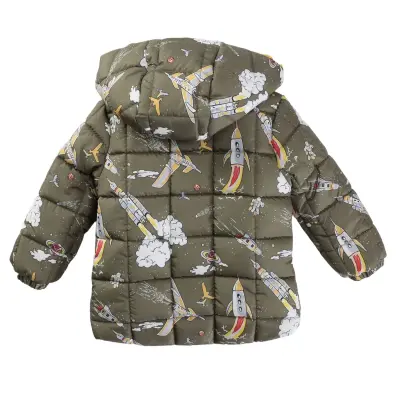 Midimod Erkek Bebek Çocuk Kabanı Haki - 4