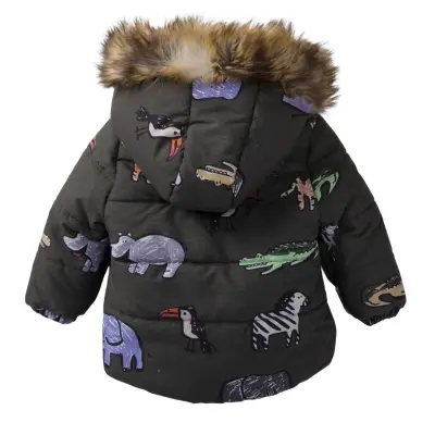 Midimod Erkek Bebek Kabanı Haki - 8