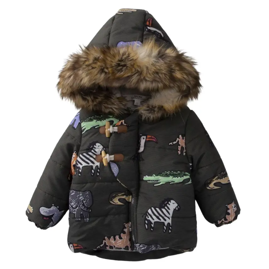 Midimod Erkek Bebek Kabanı Haki - 5