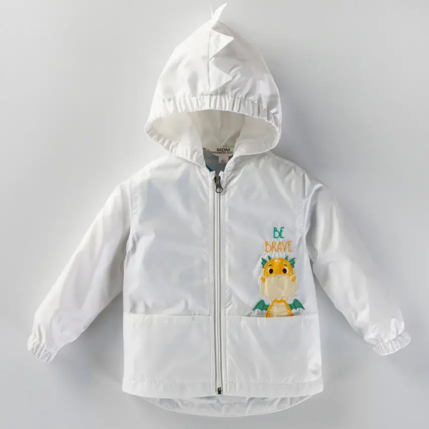 Midimod Erkek Yağmurluk Beyaz - 1