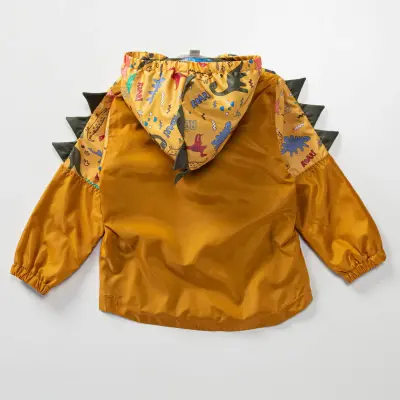 Midimod Erkek Yağmurluk Dinazorlu Hardal - 2