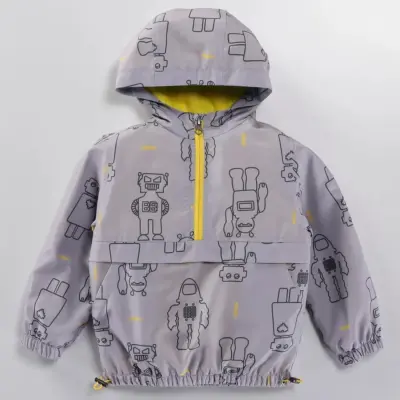 Midimod Erkek Yağmurluk Gri 