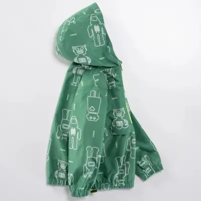 Midimod Erkek Yağmurluk Yeşil - 7