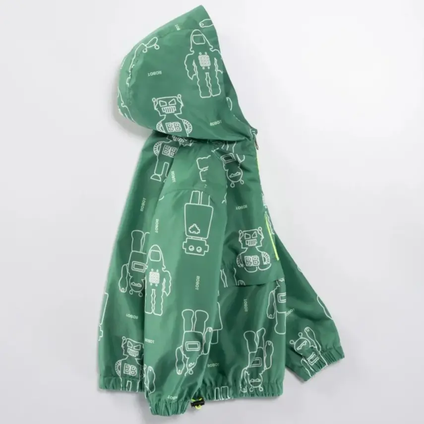 Midimod Erkek Yağmurluk Yeşil - 7