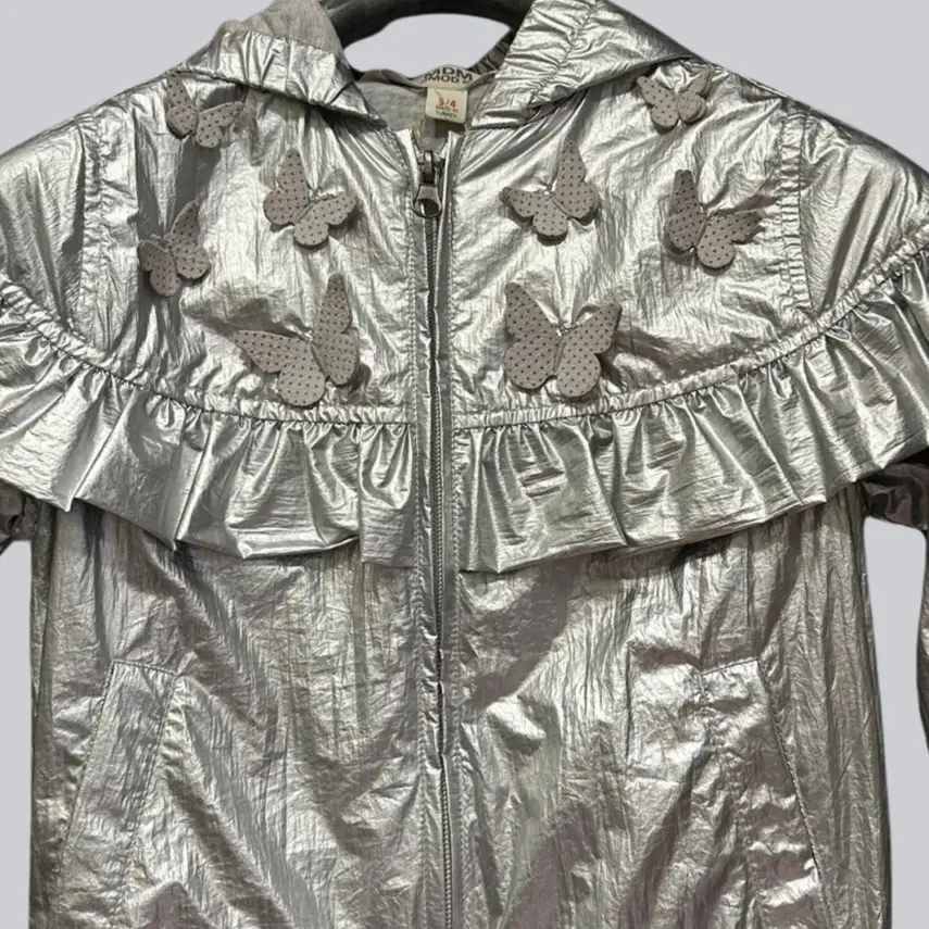 Midimod Kız Yağmurluk Gri - 2