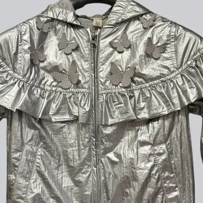 Midimod Kız Yağmurluk Gri - 4