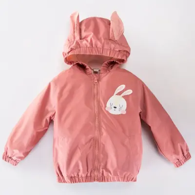 Midimod Kız Yağmurluk Gül Kurusu 