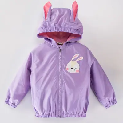 Midimod Kız Yağmurluk Lila