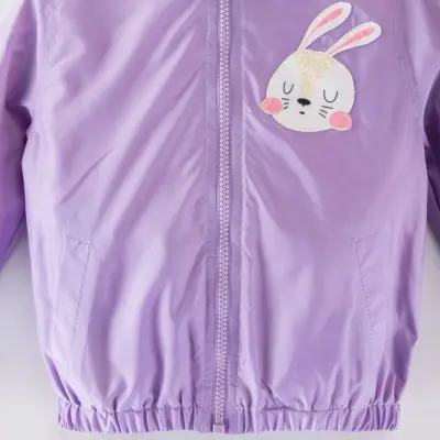 Midimod Kız Yağmurluk Lila - 3