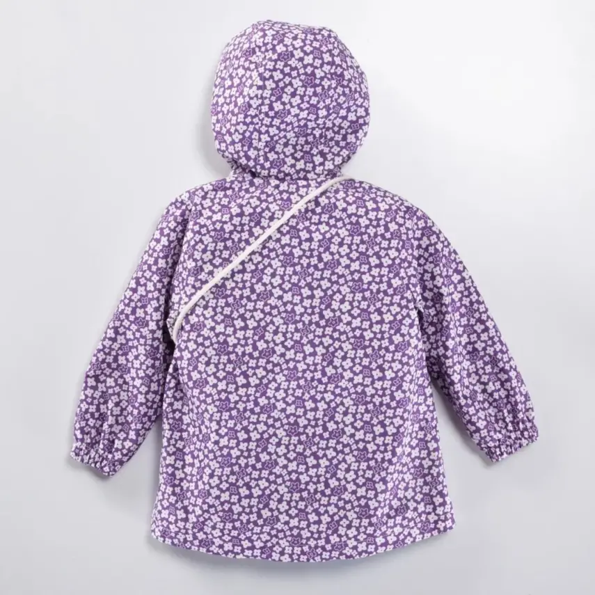 Midimod Kız Yağmurluk Mor - 2