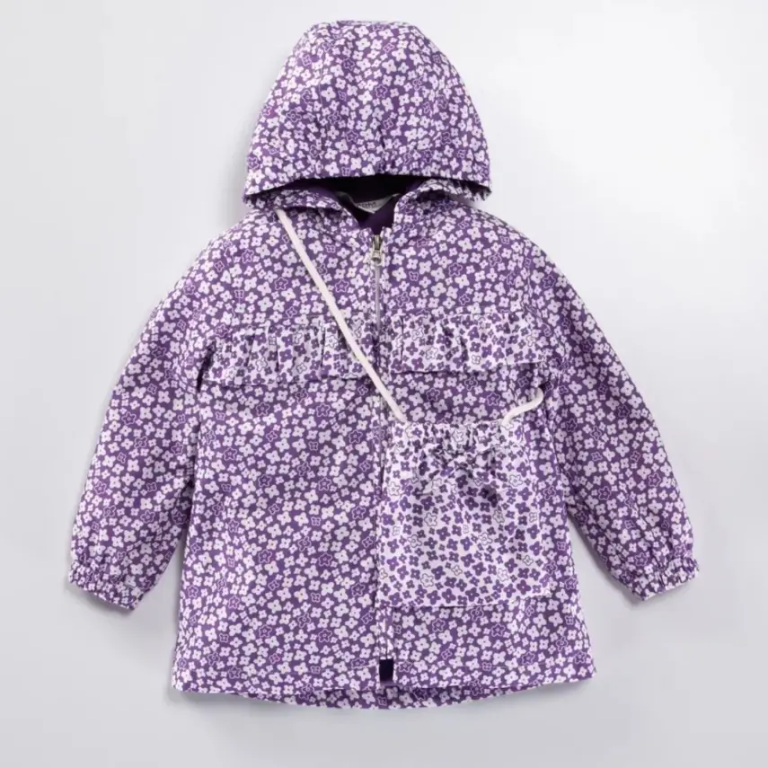 Midimod Kız Yağmurluk Mor - 9