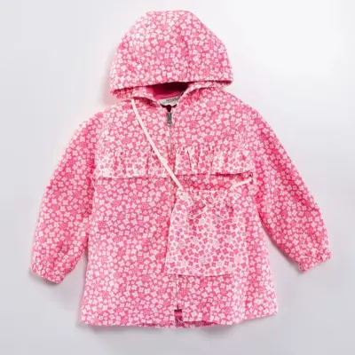 Midimod Kız Yağmurluk Pembe - 8