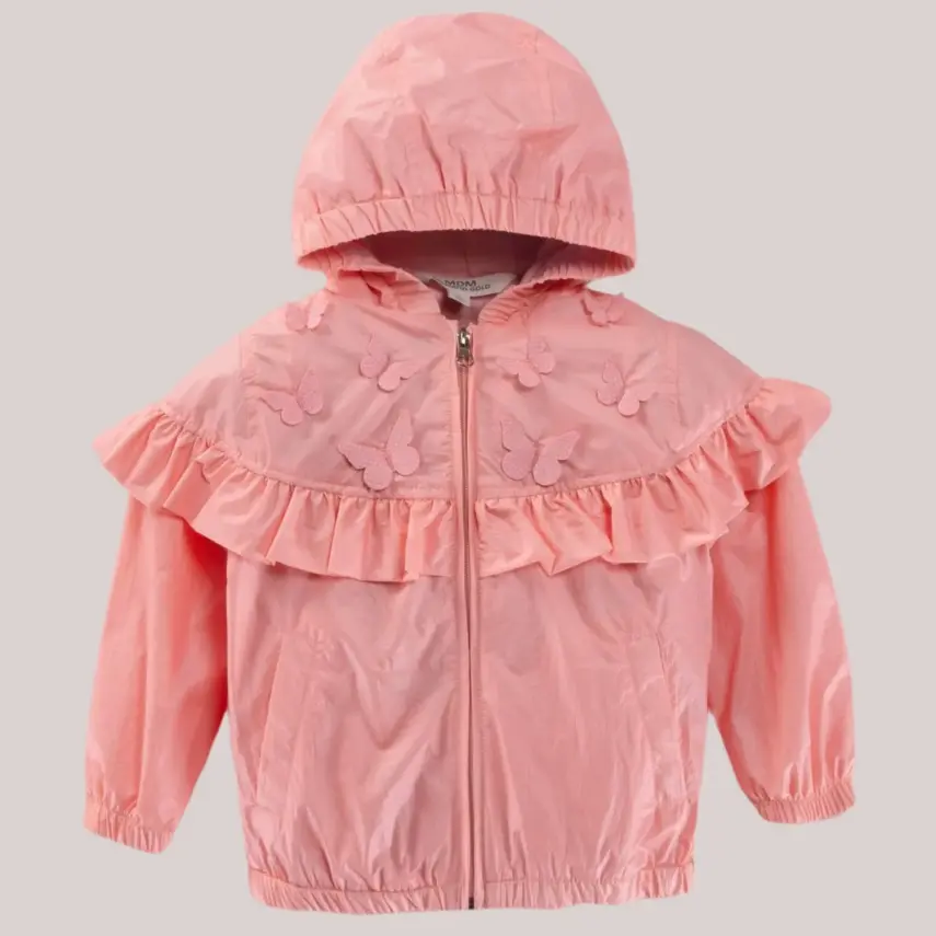 Midimod Kız Yağmurluk Pembe - 1