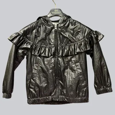 Midimod Kız Yağmurluk Siyah