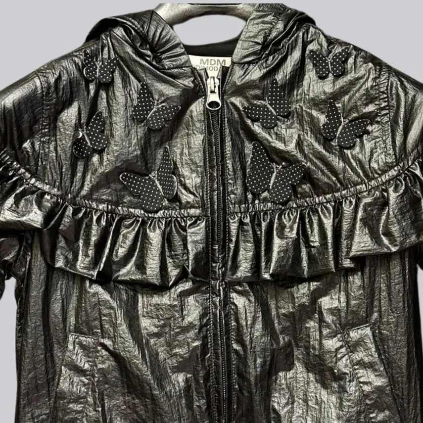 Midimod Kız Yağmurluk Siyah - 5