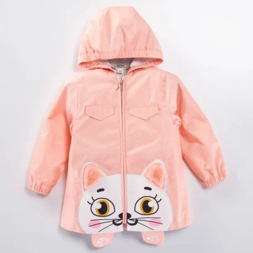 Midimod Kız Yağmurluk Turkuaz - 5