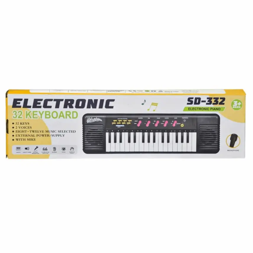 Mikrofonlu Piano 32 Tuş Kutulu  - 1