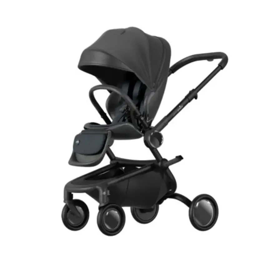 Mima Creo Çift Yönlü Kompakt Katlanabilir Bebek Arabası Black - 2
