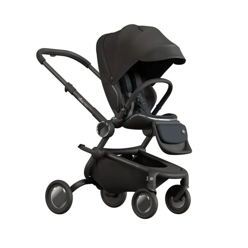 Mima Creo Çift Yönlü Kompakt Katlanabilir Bebek Arabası Black - 1