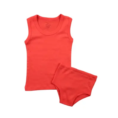 Mini Damla Çamaşır Takımı Askılı Nar Çiçeği